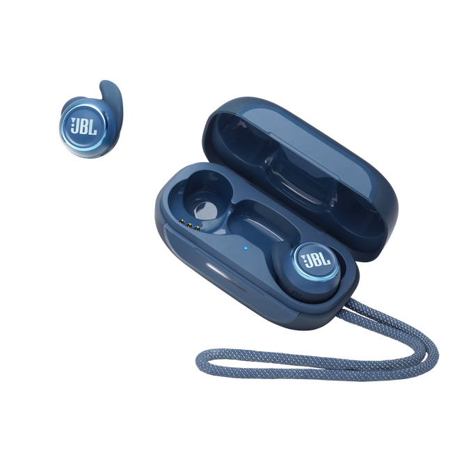 JBL Reflect Mini NC - Blue - Waterproof true wireless Noise Cancelling sport earbuds - Detailshot 7 image number null